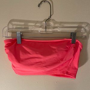 Coral Bandeau Swimsuit Top